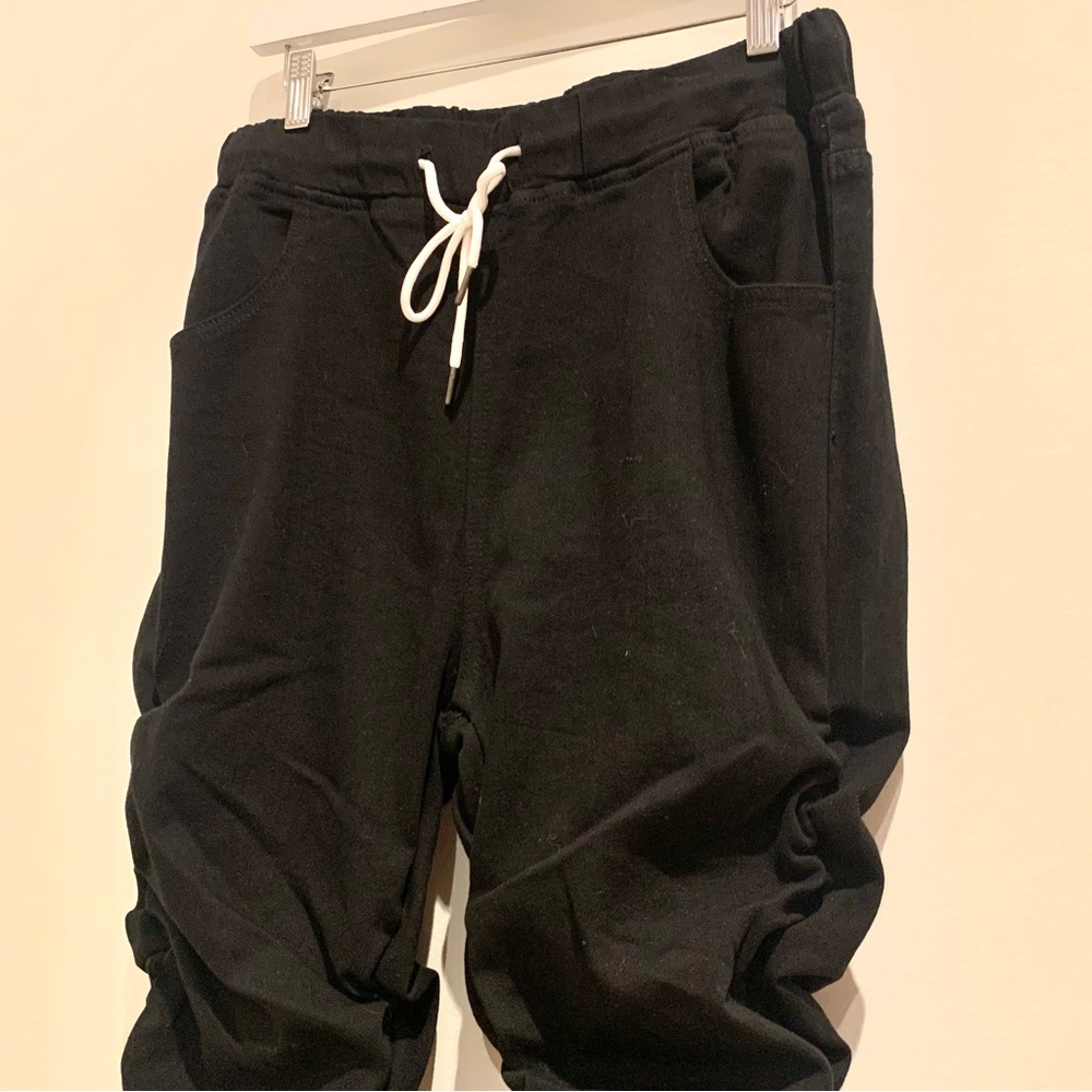 Shein Curve 1xl Ruched Joggers Draw String Black - image 3